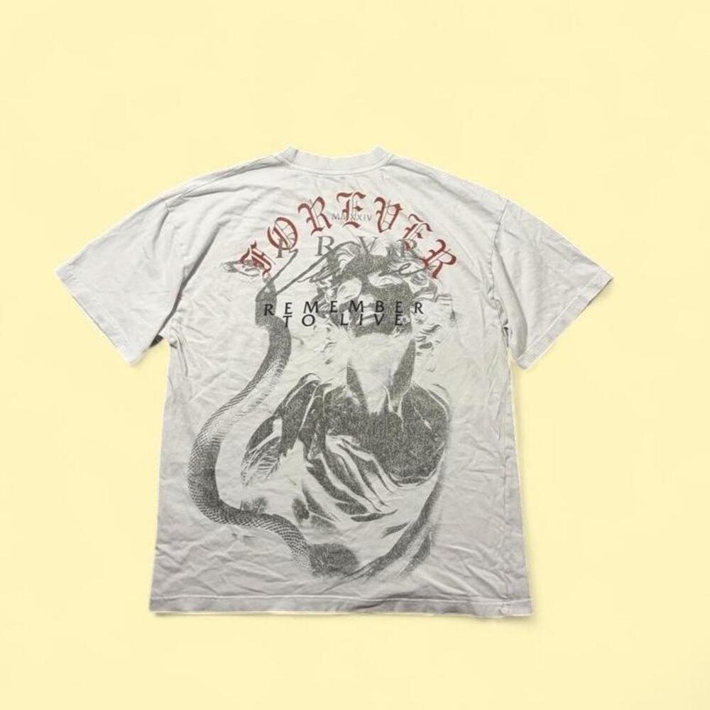 Y2k ink print pacsun white